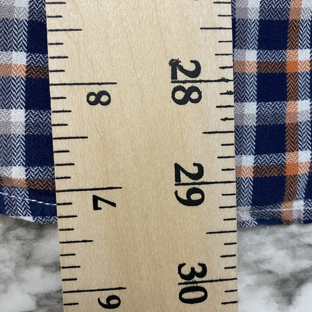 Banana Republic Luxe Flannel Slim Fit Mens Shirt L‎ Multicolor Plaid Long Sleeve